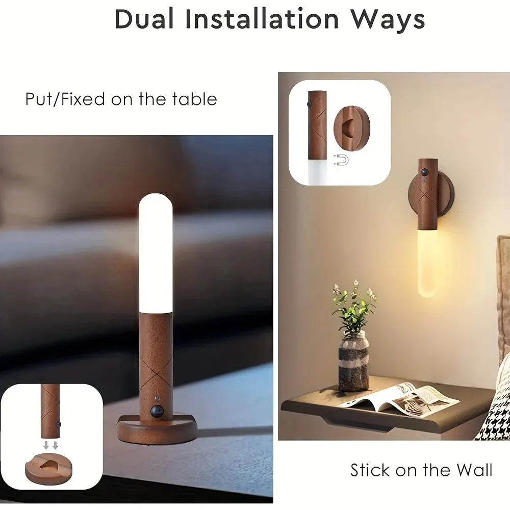 Wooden Motion Sensor Night Light