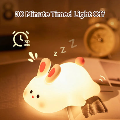 Cute Rabbit Silicone Light