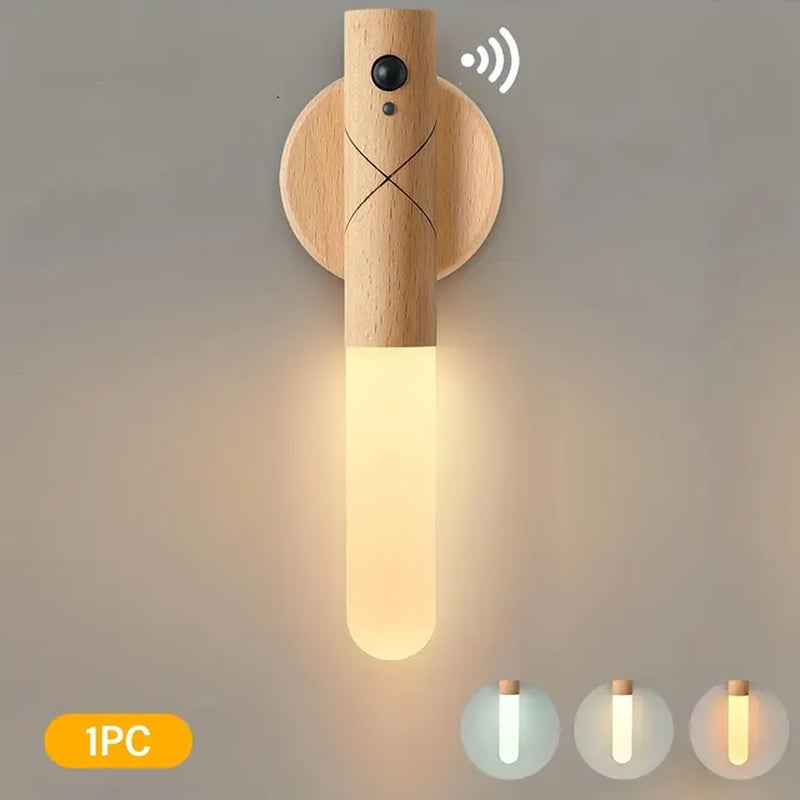 Wooden Motion Sensor Night Light