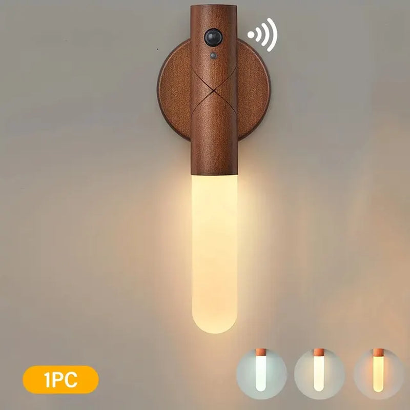 Wooden Motion Sensor Night Light