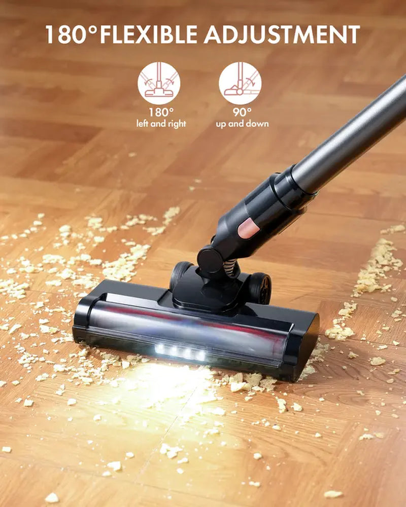  380W Cordless Vacuum Cleaner, Powerful Brushless Motor, 8-In-1 Lightweight Handheld Vacuum Cleaner