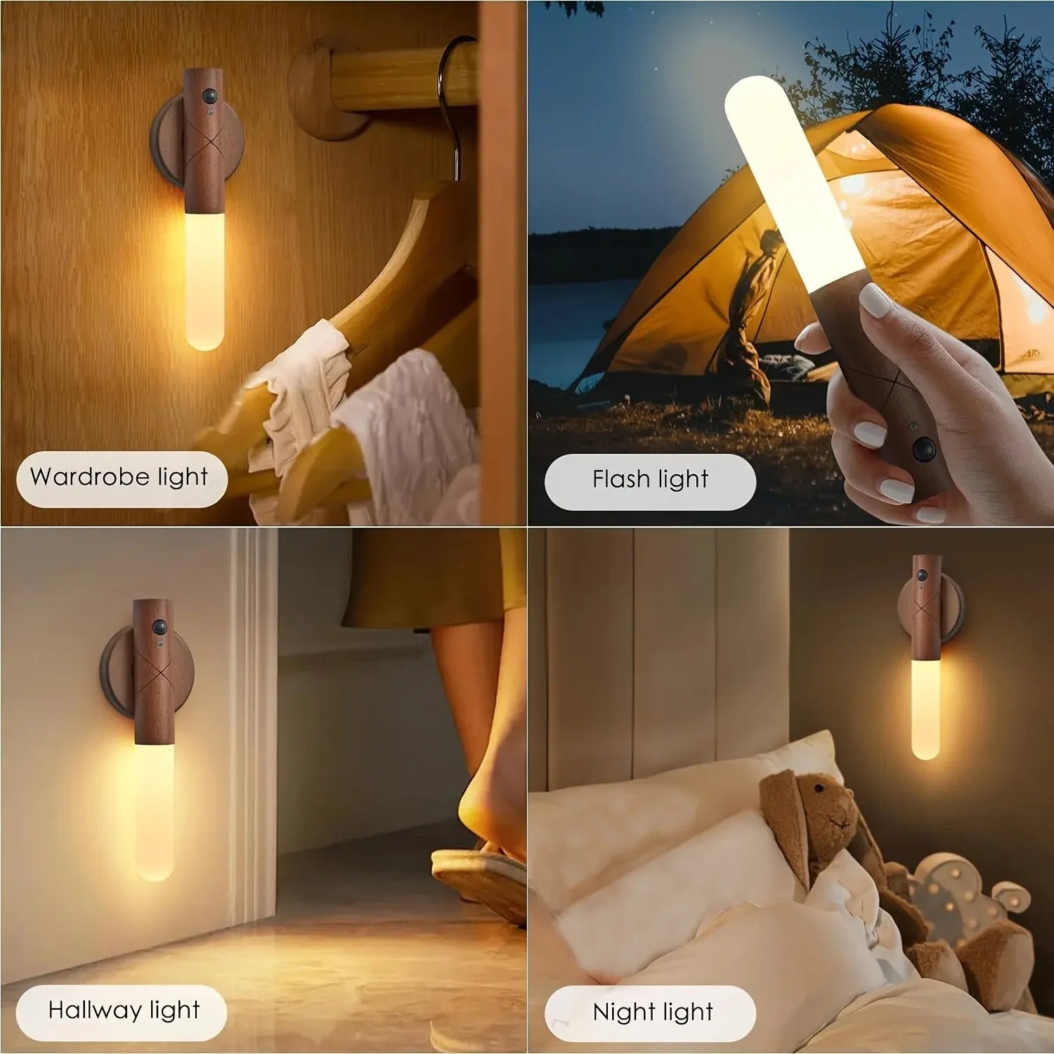 Wooden Motion Sensor Night Light