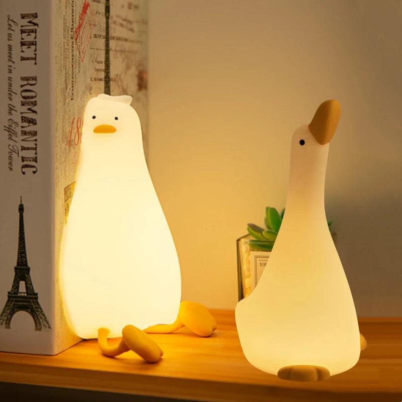 Cute Duck Silicone Night Light lamp