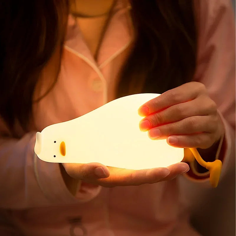 Cute Duck Silicone Night Light lamp