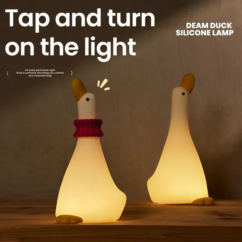 Cute Duck Silicone Night Light lamp