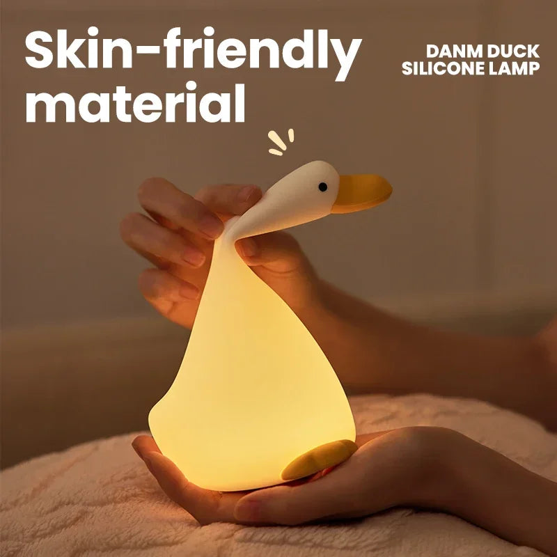 Cute Duck Silicone Night Light lamp