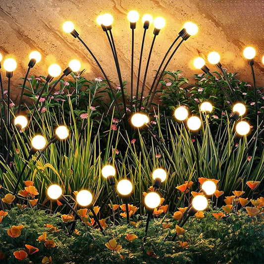 LED Solar Power Firefly Light -Outdoor Waterproof Garden Lights  4/8Led（Warm/Color)