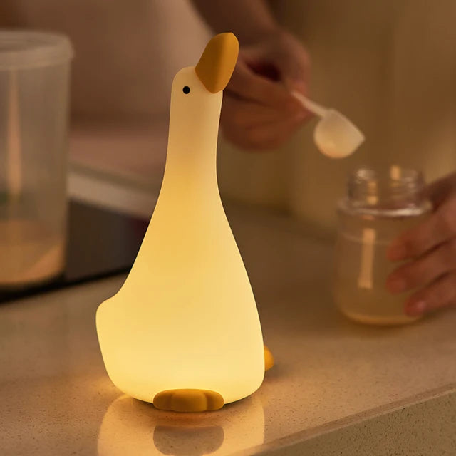 Cute Duck Silicone Night Light lamp