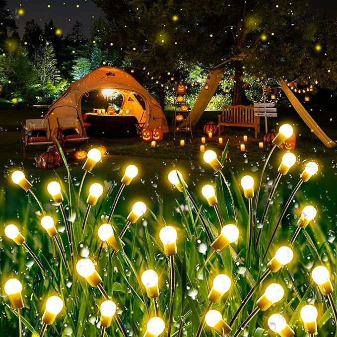 LED Solar Power Firefly Light -Outdoor Waterproof Garden Lights  4/8Led（Warm/Color)